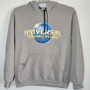 Universal Studios Orlando Resort Hooded Sweatshirt M Hoodie Stripes Pocket